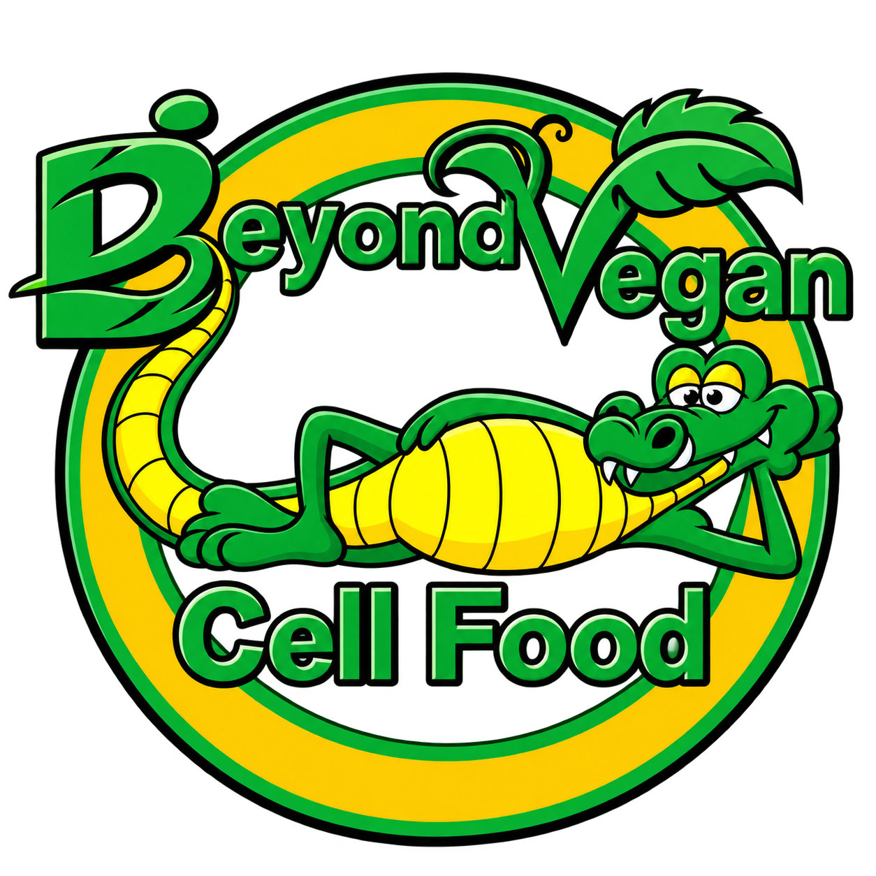 Beyond Vegan Cell Food alligator logo